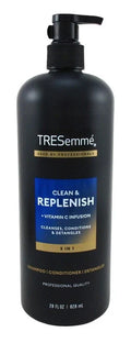 TRESemmé 3-in-1 Clean + Replenish Shampoo, Conditioner & Body Wash 28oz – Daily Hair & Body Care