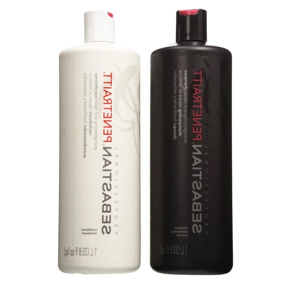 Sebastian Penetraitt Shampoo & Conditioner Duo 33.8oz – Professional Strengthening Hair Care Set