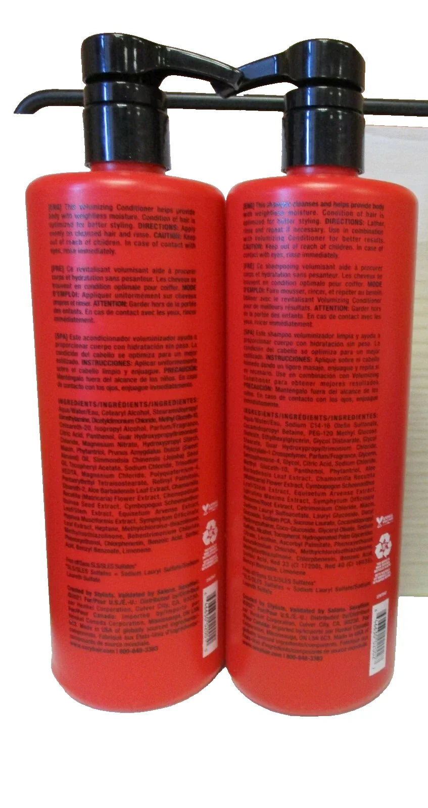 Big Sexy Hair Volumizing Shampoo & Conditioner Duo – Volume Boosting Hair Care Set for Fuller-Looking Hair