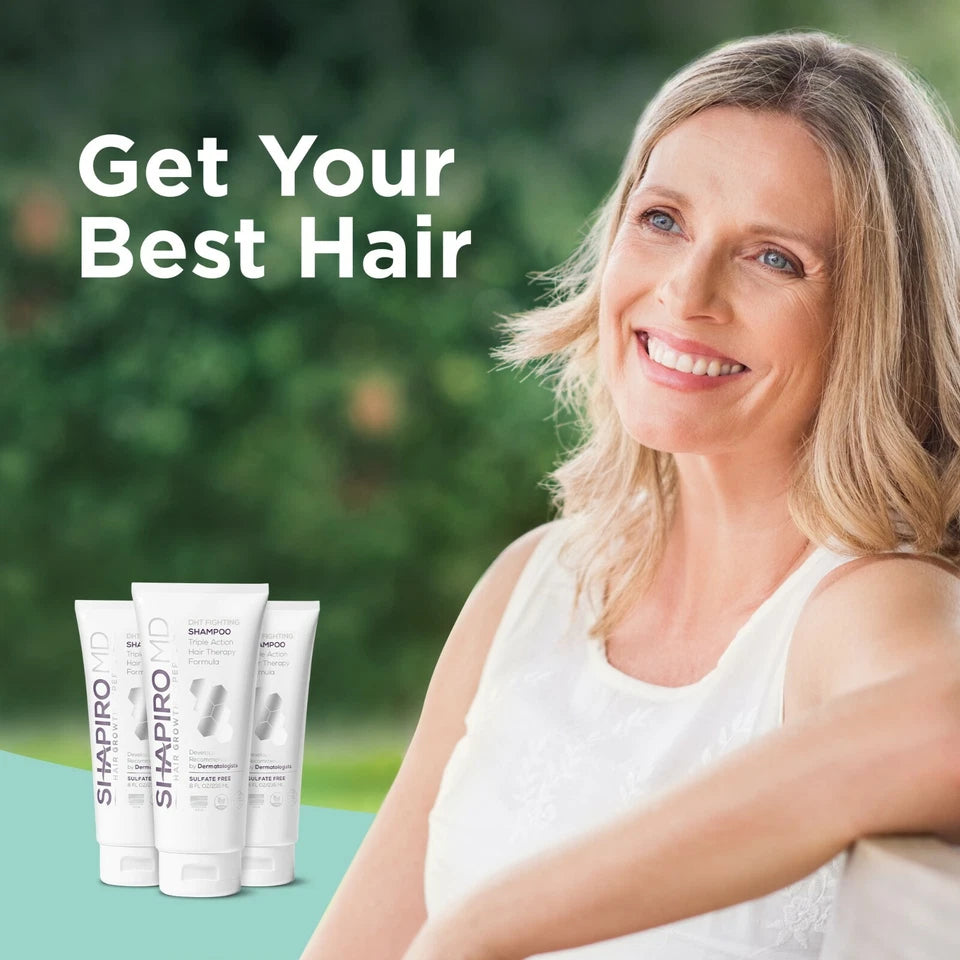 Shapiro MD Vegan Thickening Shampoo – Hair Thickening Shampoo for Men & Women, Daily Hair Care