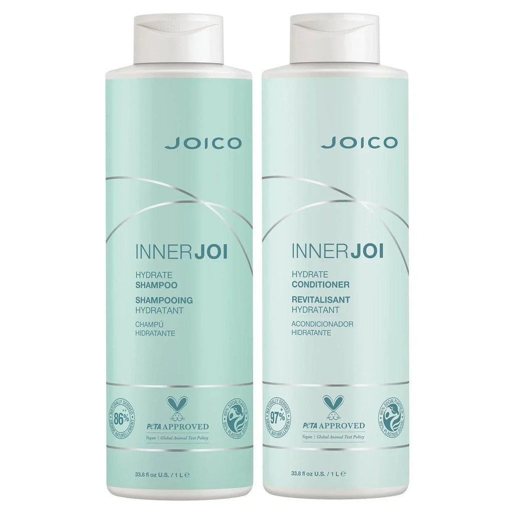 InnerJoi Hydrate Shampoo & Conditioner Duo – Moisturizing Hair Care Set for Dry Hair